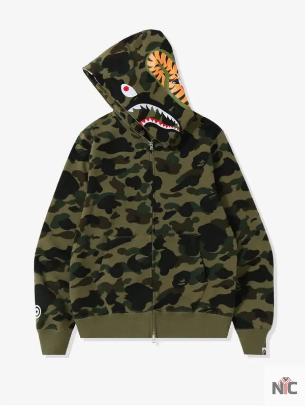 1st Camo Shark Full Zip Hoodie Clanton Jacket