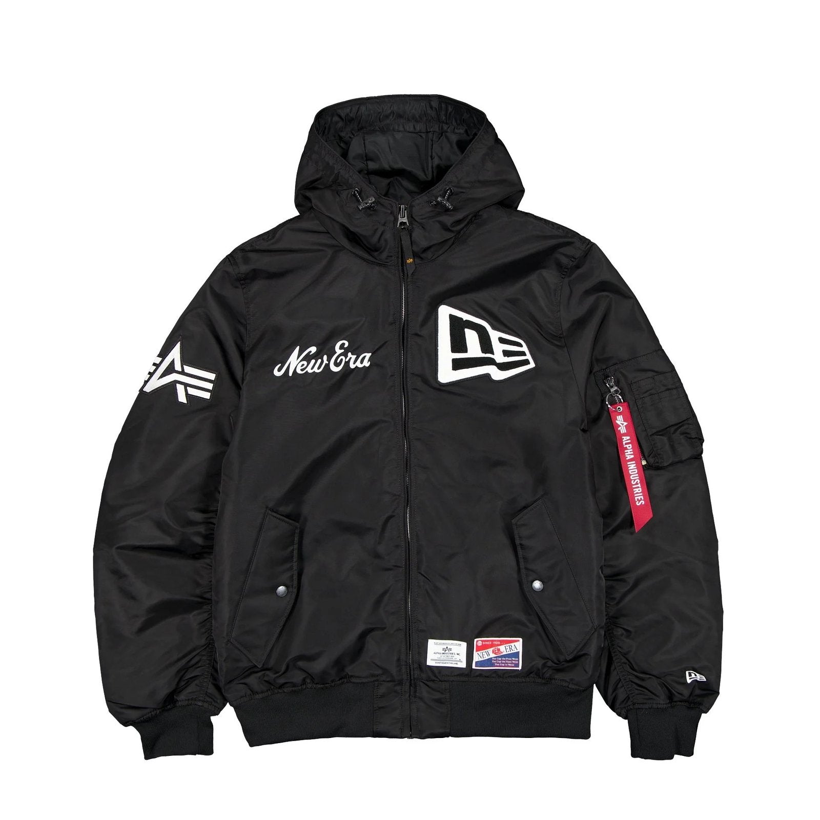 Alpha Industries L-2B Hooded Bomber Jacket Black Clanton Jacket