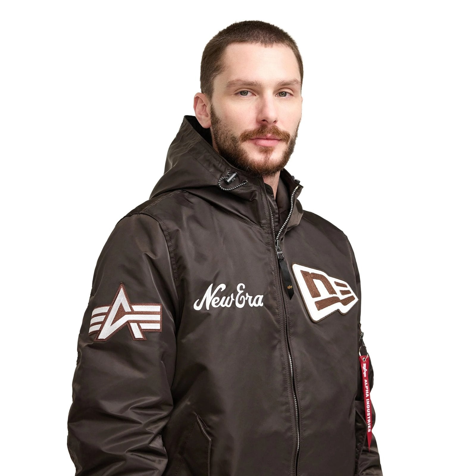Alpha Industries L-2B Hooded Bomber Jacket Black Clanton Jacket