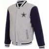 Dallas Cowboys Gray Full Snap Jacket