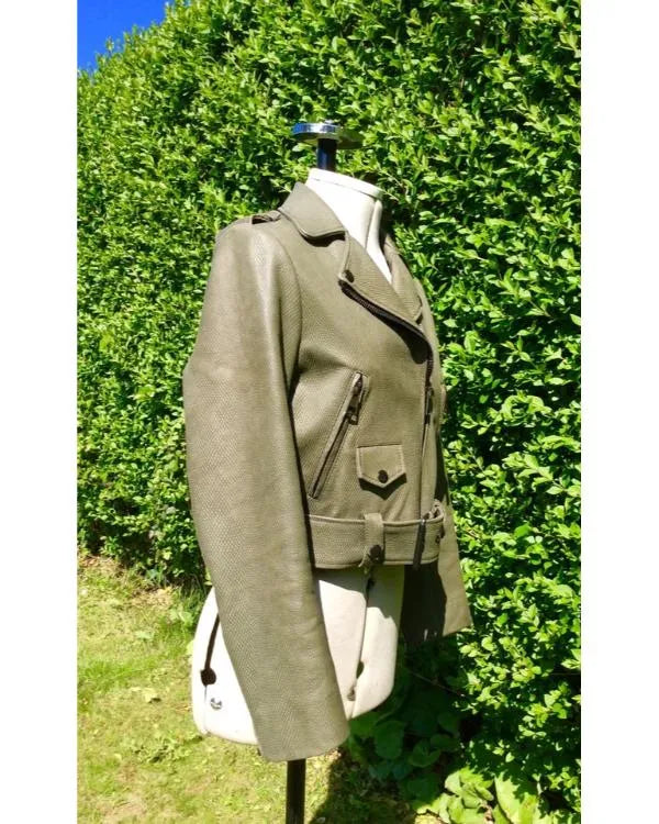 Heartland S19 Baye McPherson Green Leather Jacket