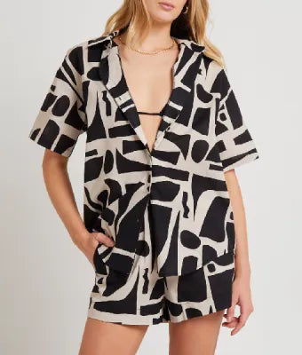 Home and Away 2025 Maddison Brown Contrast Shirt