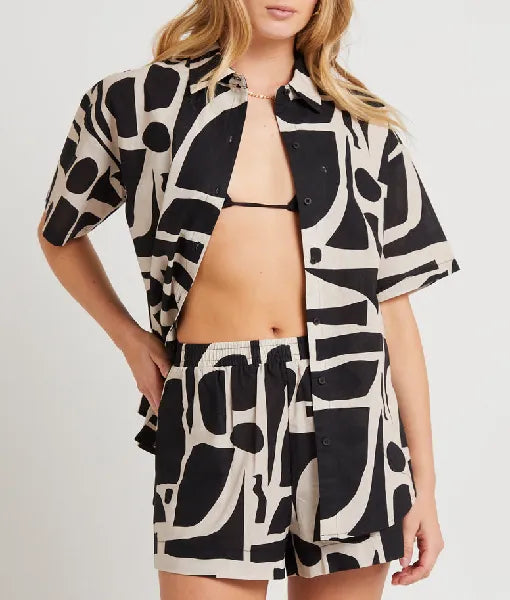 Home and Away 2025 Maddison Brown Contrast Shirt