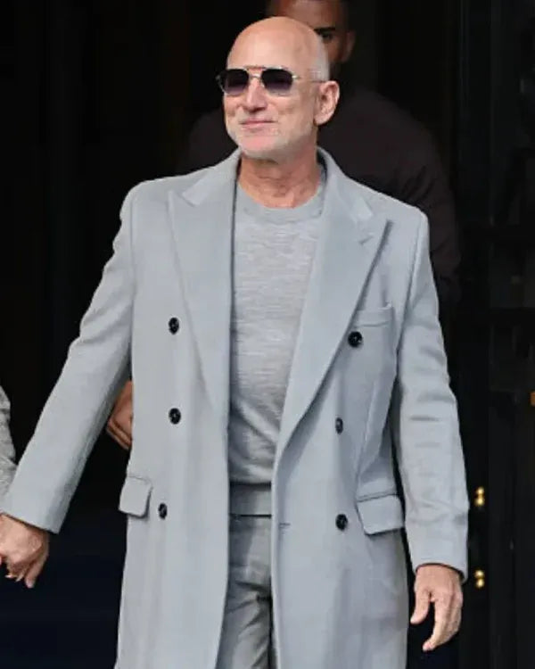 Jeff Bezos Paris Fashion Week 2025 Long Coat
