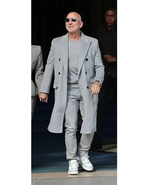 Jeff Bezos Paris Fashion Week 2025 Long Coat