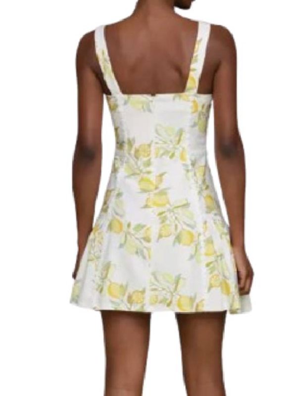 Access Daily Kit Hoover White Lemon Print Mini Dress Clanton Jacket