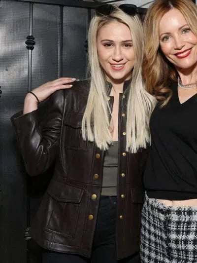 Maria Bakalova Brown Leather Jacket