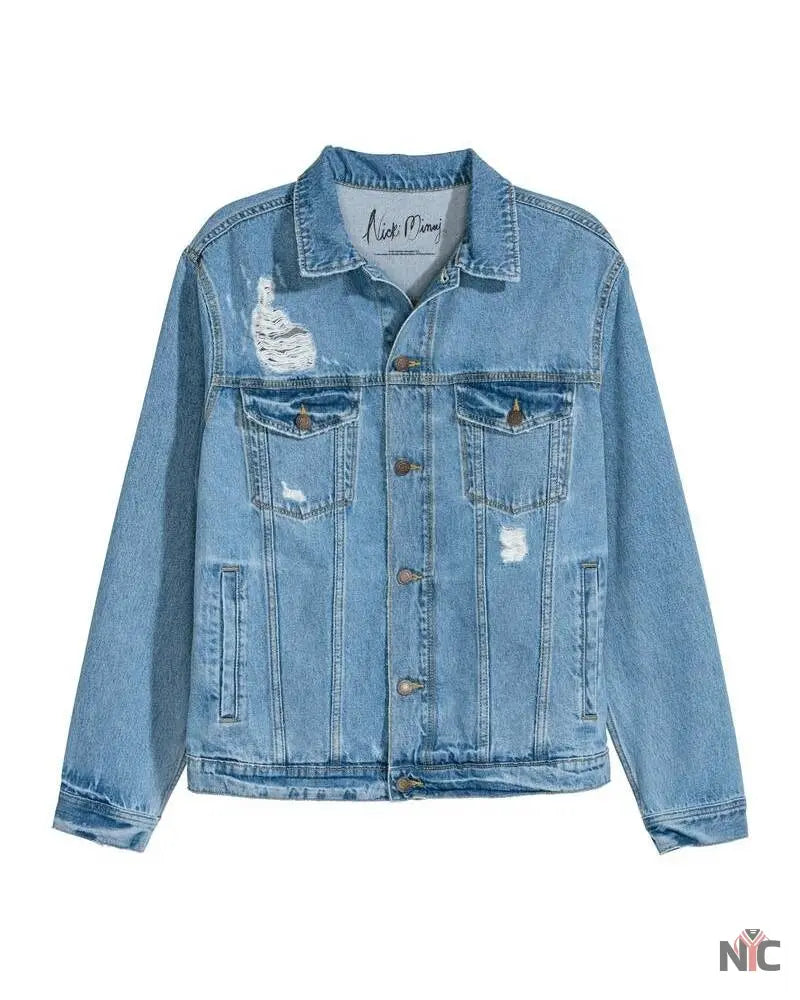 Nicki Minaj H&M Denim Jacket Clanton Jacket