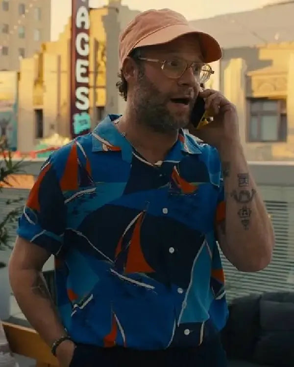 Platonic Seth Rogen Blue Hawaiian Shirt