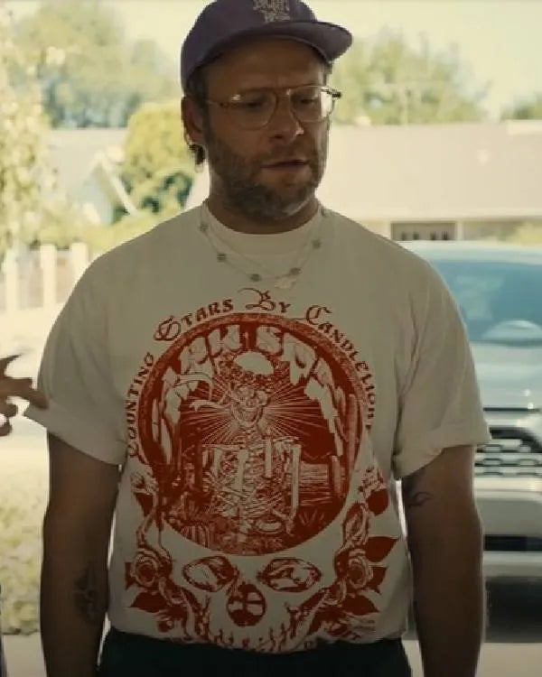 Platonic Seth Rogen White Graphic T-shirt