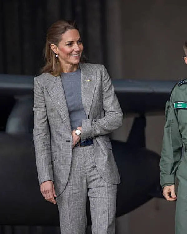 RAF Coningsby Kate Middleton Grey Blazer