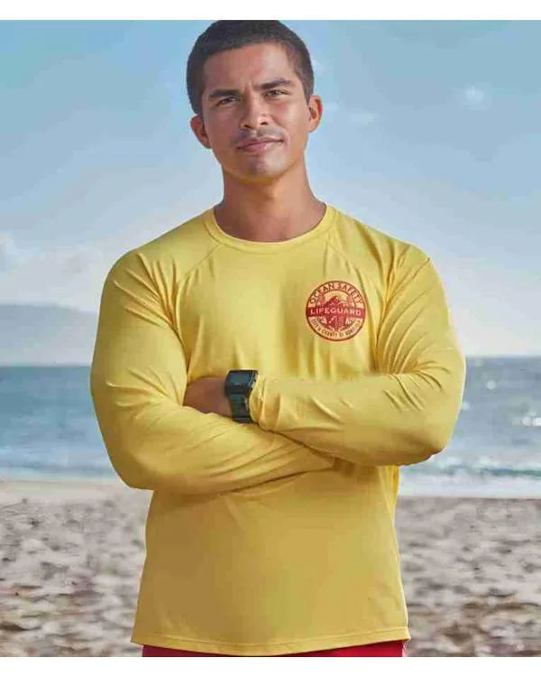 Rescue HI Surf Ocean Safety Lifeguard Yellow T-Shirt