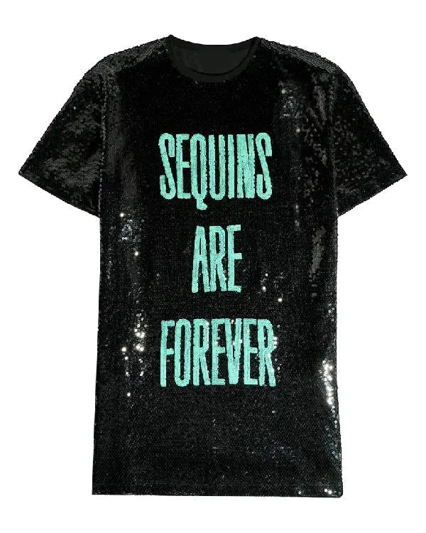 Sequins Are Forever T-Shirt Dress