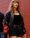 Taylor Swift Chiefs Leather Bomber Jacket