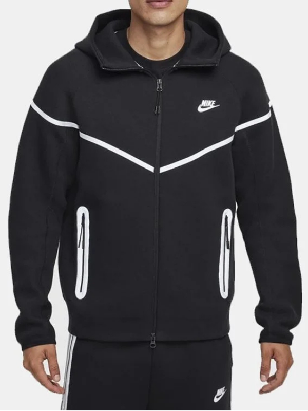 Tech Windrunner Black Reflective Jacket