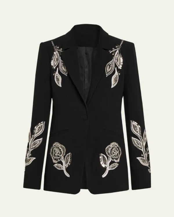 The Young and the Restless Jess Walter Black Embellished Blazer