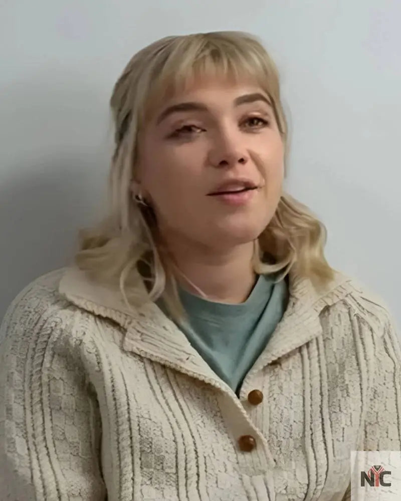 We Live In Time 2025 Florence Pugh Sweater Clanton Jacket