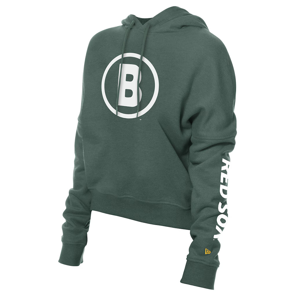 Women’s Boston Red Sox New Era Green 2025 Pullover Hoodie Clanton Jacket