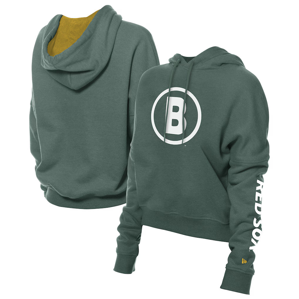 Women’s Boston Red Sox New Era Green 2025 Pullover Hoodie Clanton Jacket