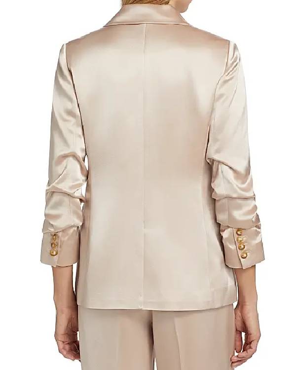 Access Hollywood Alison Triessl Satin Blazer USA Jackets