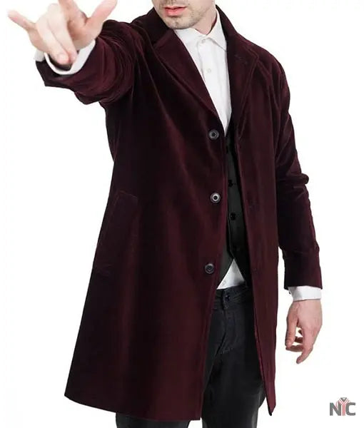 12th Doctor Who Maroon Coat Clanton Jacket