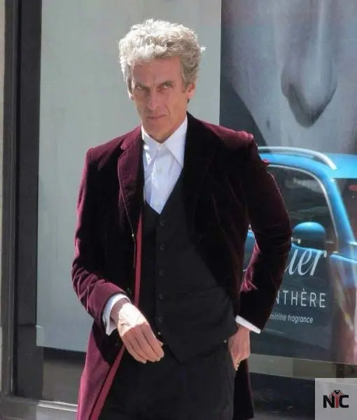 12th Doctor Who Maroon Coat Clanton Jacket