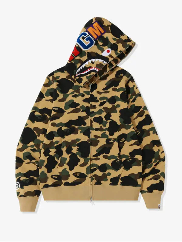 1st Camo Shark Full Zip Hoodie Clanton Jacket