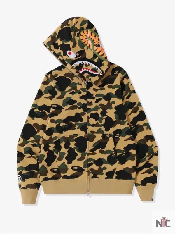 1st Camo Shark Full Zip Hoodie Clanton Jacket