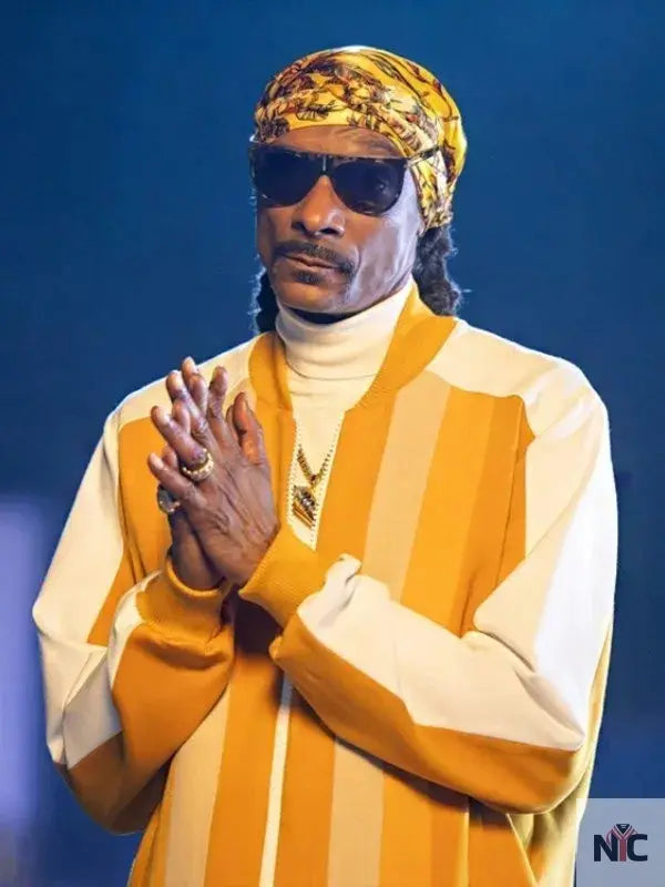 2023 MNF Snoop Dogg Yellow Tracksuit Clanton Jacket