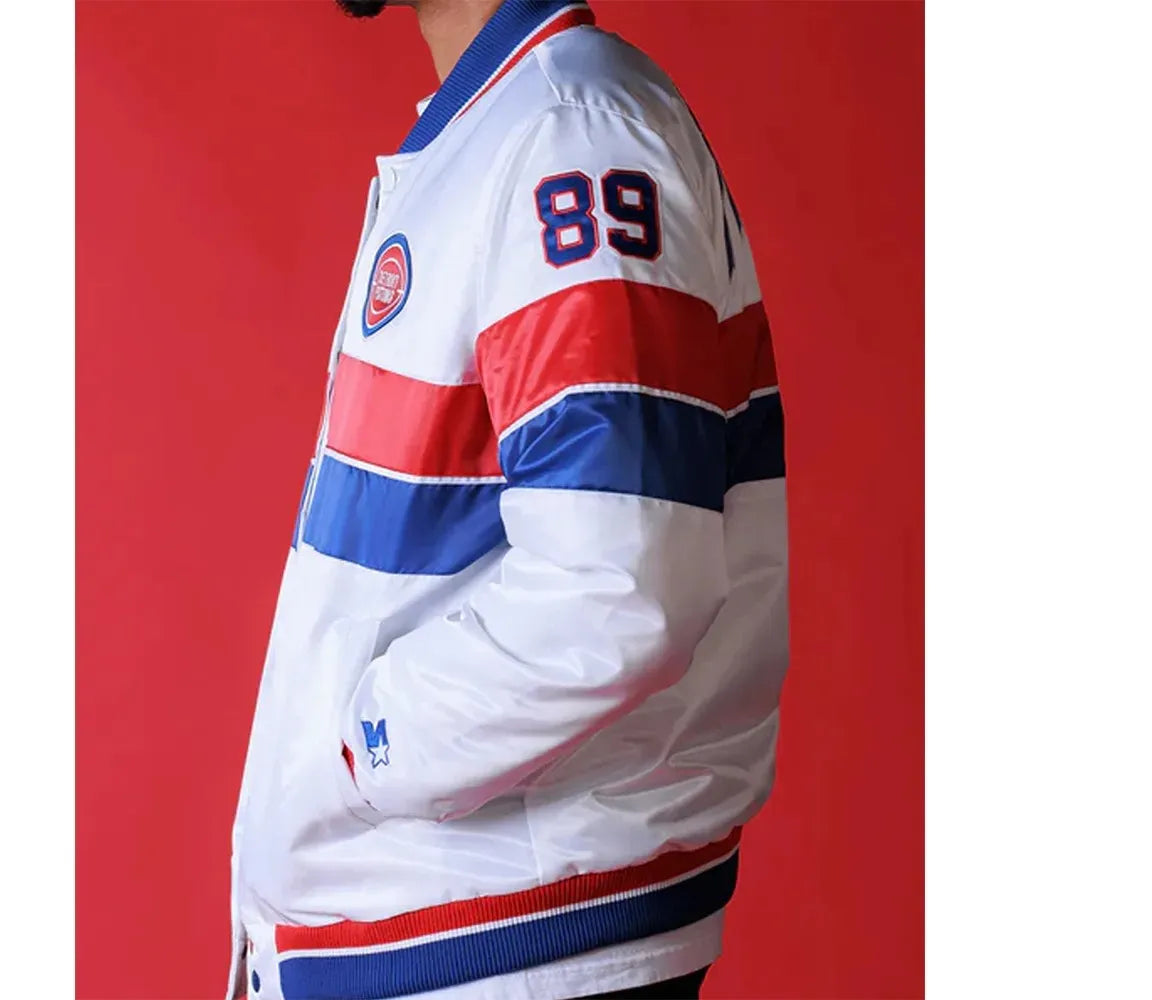 35th Anniversary Detroit Pistons White Jacket