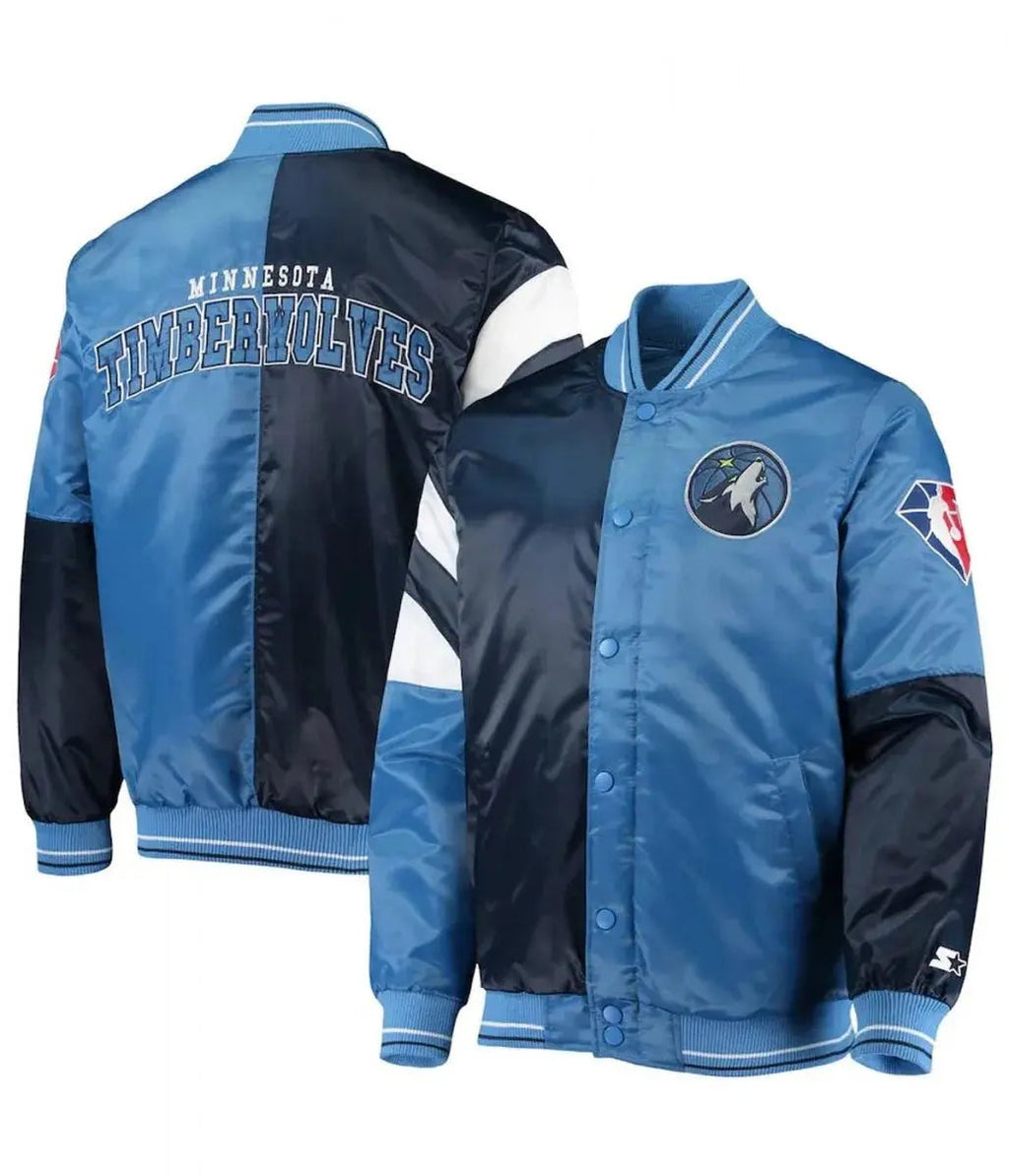 75th Anniversary Minnesota Timberwolves Leader Jacket Clanton Jacket