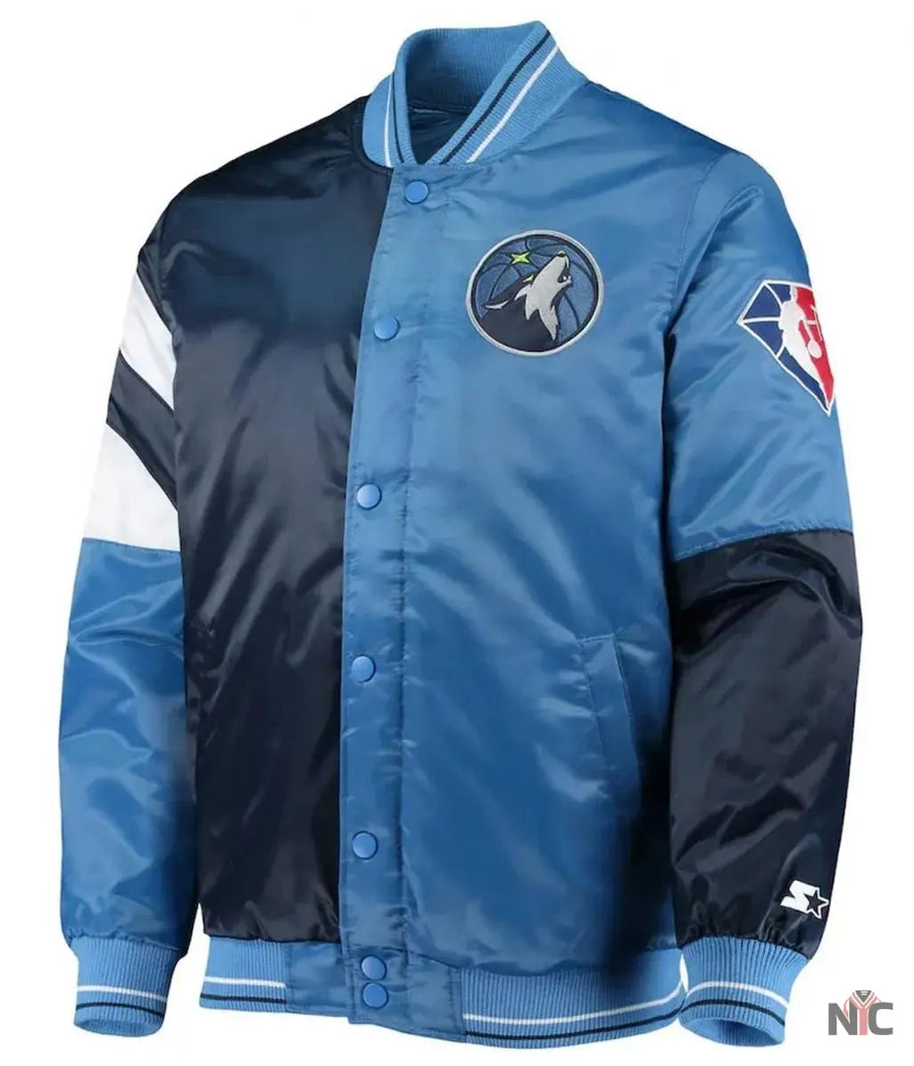 75th Anniversary Minnesota Timberwolves Leader Jacket Clanton Jacket