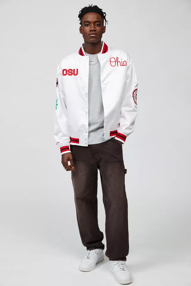 Mitchell & Ness NCAA Ohio State University Varsity Jacket