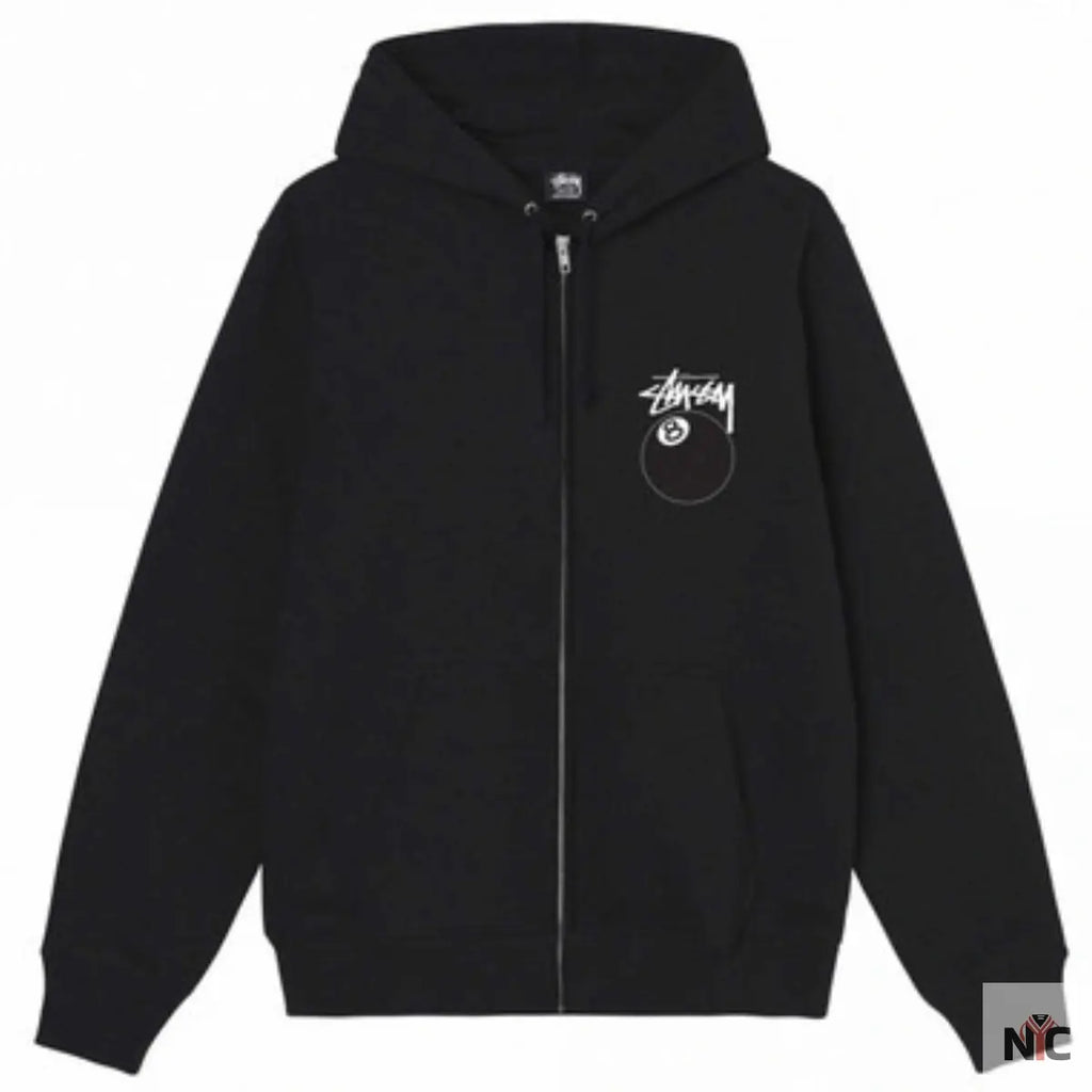 8 Ball Zip Black Hoodie Clanton Jacket