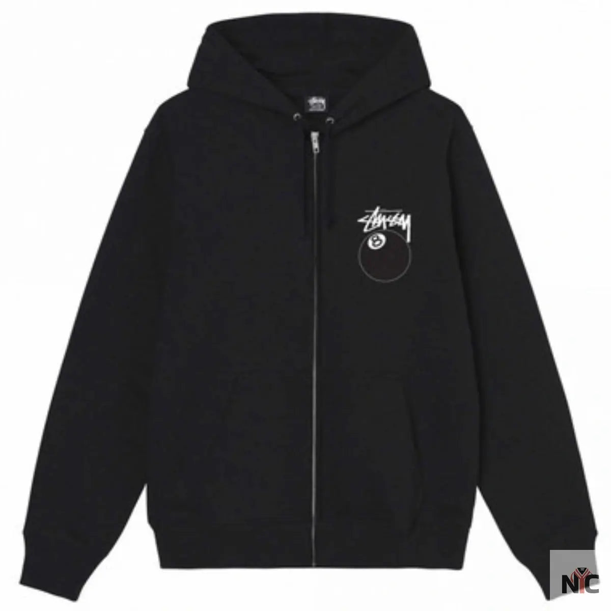 8 Ball Zip Black Hoodie Clanton Jacket