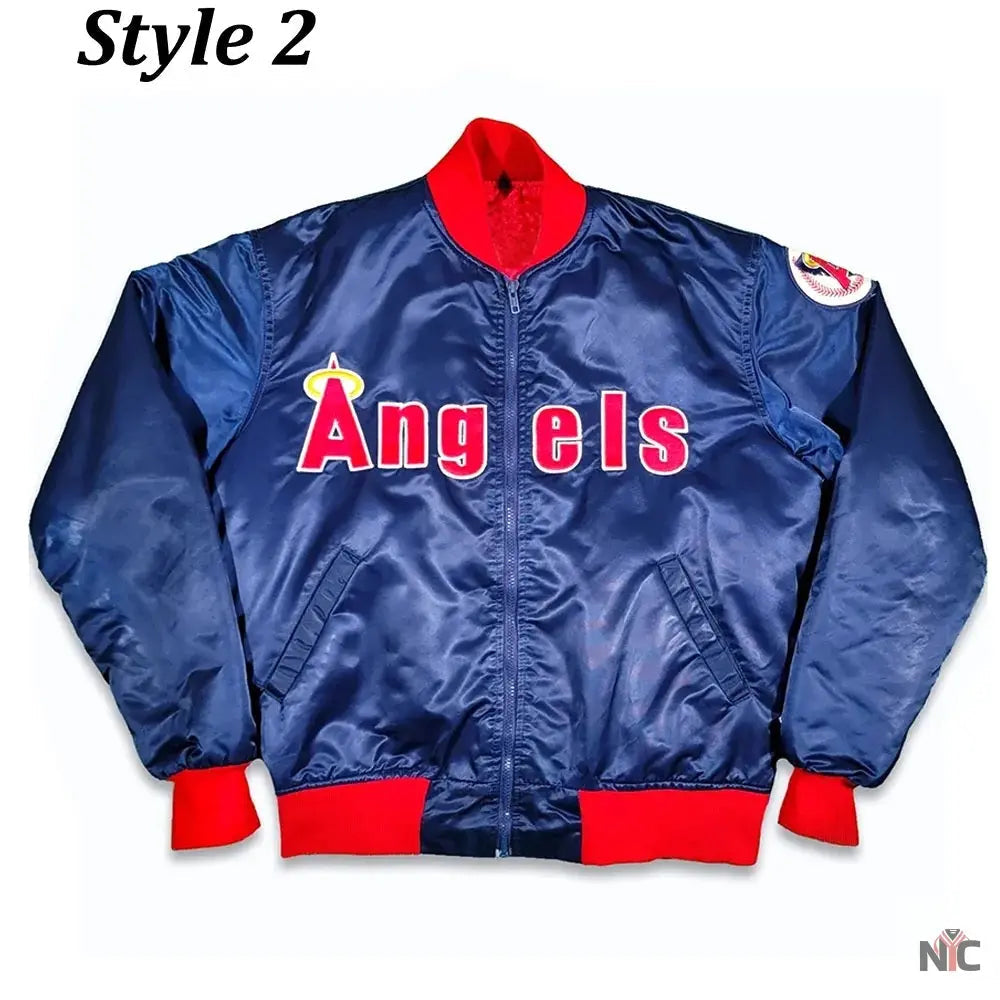 80s California Anaheim Angels Bomber Jacket Clanton Jacket