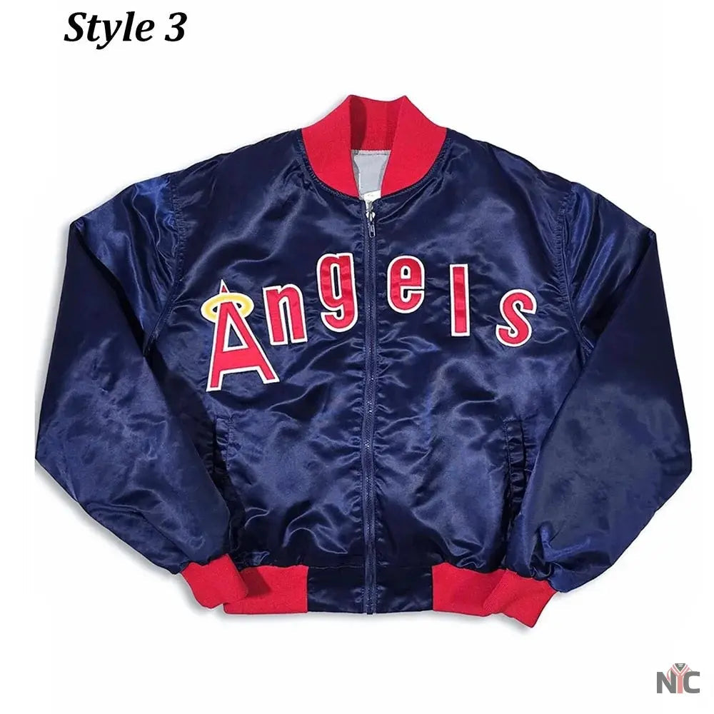 80s California Anaheim Angels Bomber Jacket Clanton Jacket