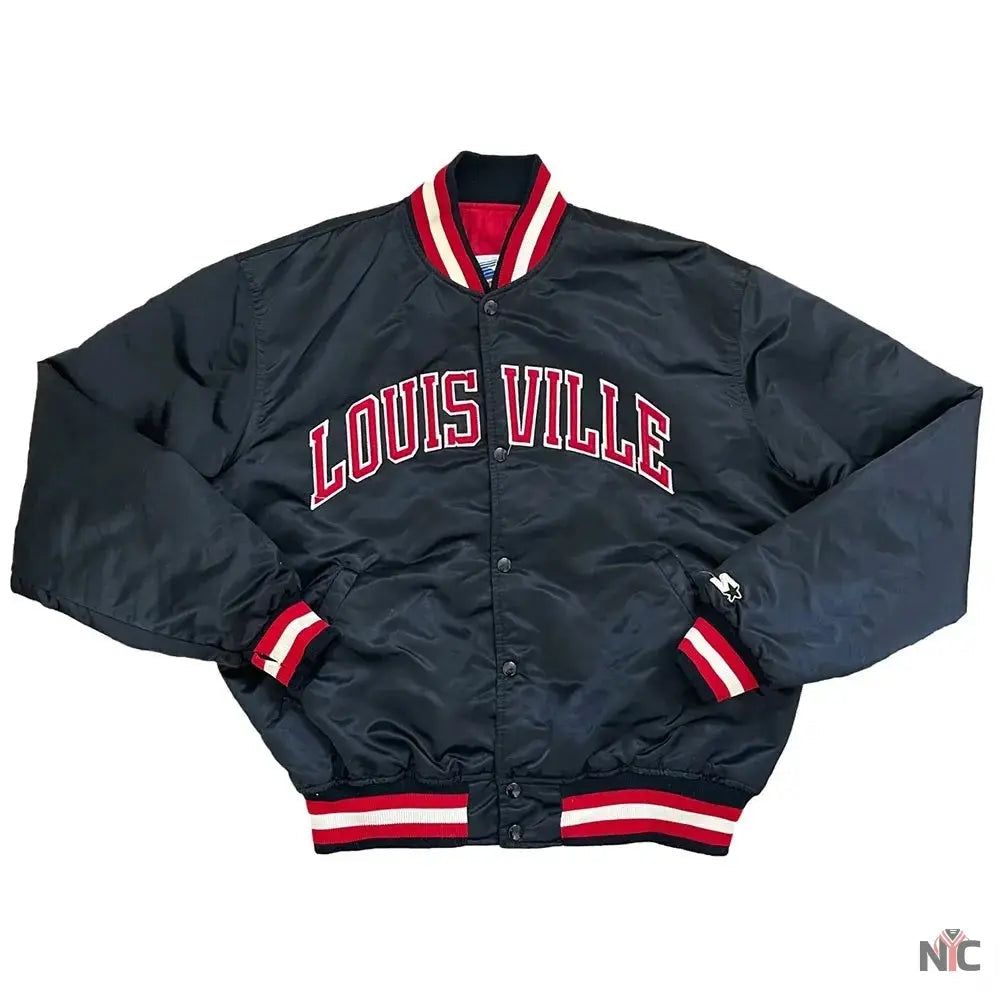 80s Louisville Cardinals Satin Jacket Clanton Jacket