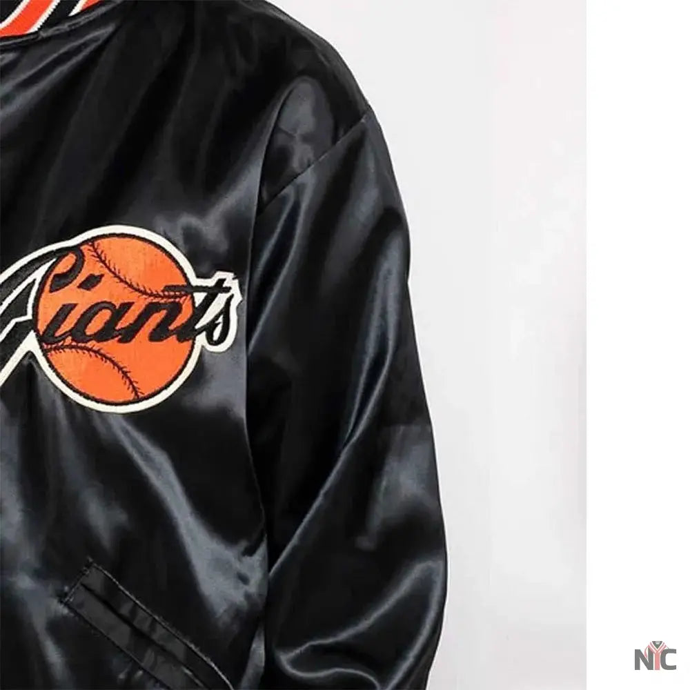 80s San Francisco Giants Bomber Satin Jacket Clanton Jacket