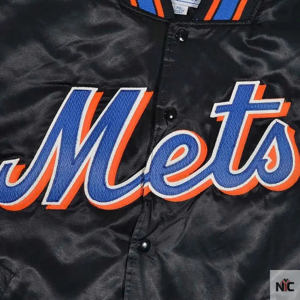 90’s New York Mets Black and Blue Jacket Clanton Jacket
