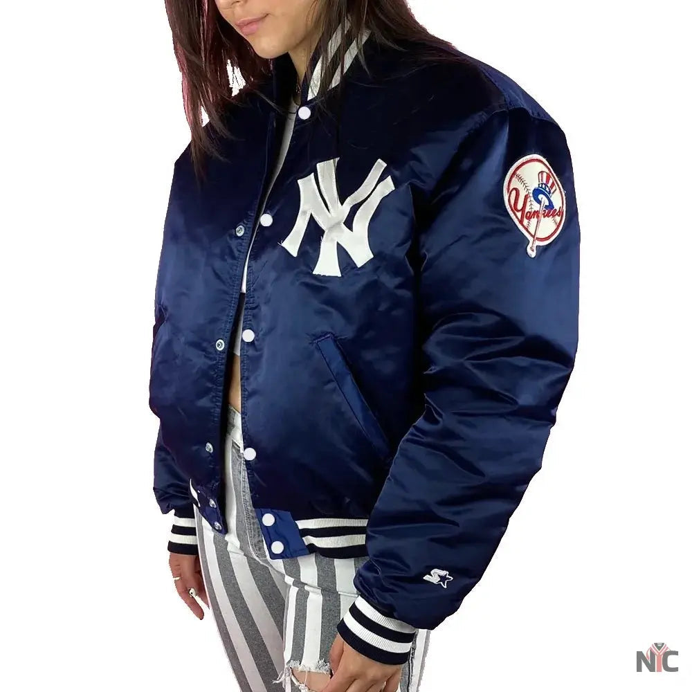 90s New York Yankees Bomber Jacket Clanton Jacket
