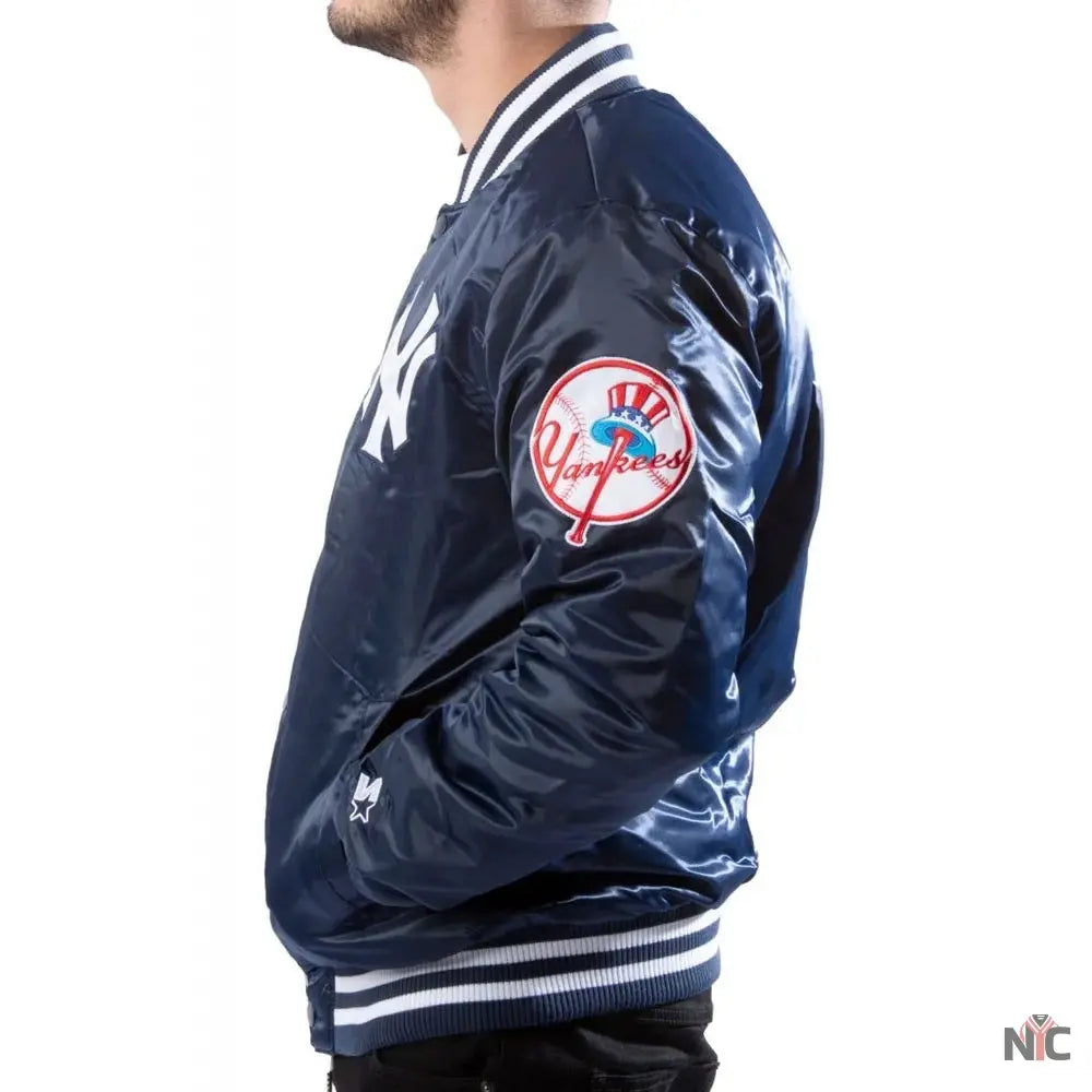 90s New York Yankees Bomber Jacket Clanton Jacket