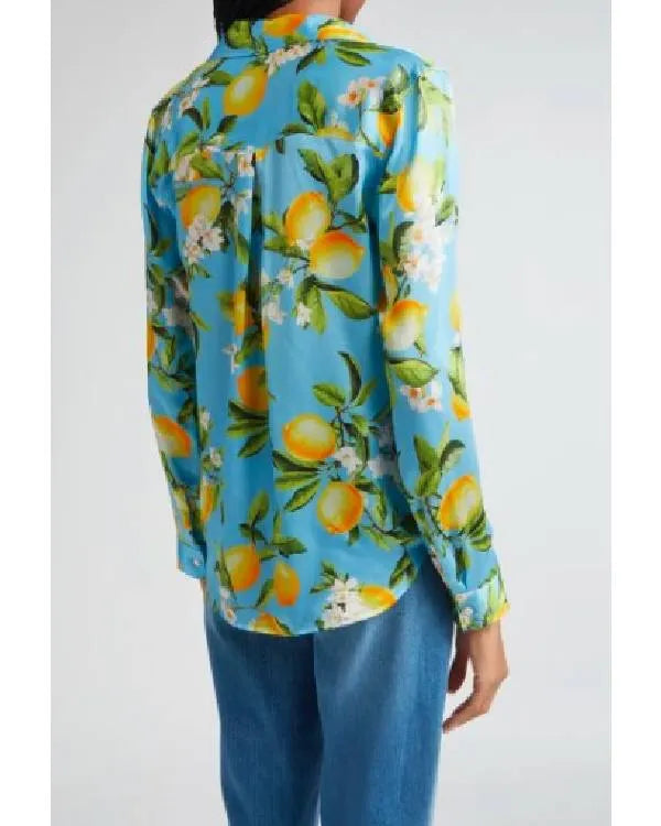 Abbott Elementary Sheryl Lee Ralph Lemon Printed Blouse