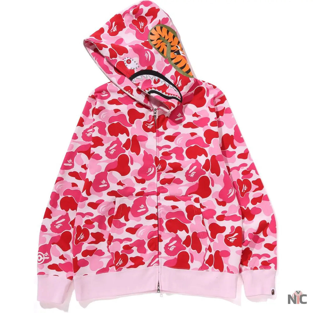 Abc Camo Crystal Stone Shark Full Zip Hoodie Mens Clanton Jacket