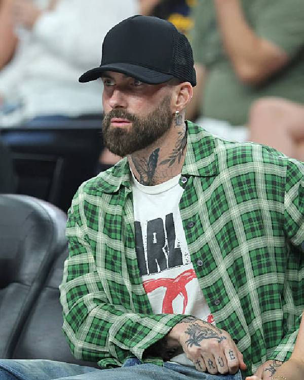 Adam Levine Maroon 5 Green Plaid Shirt Clanton Jacket