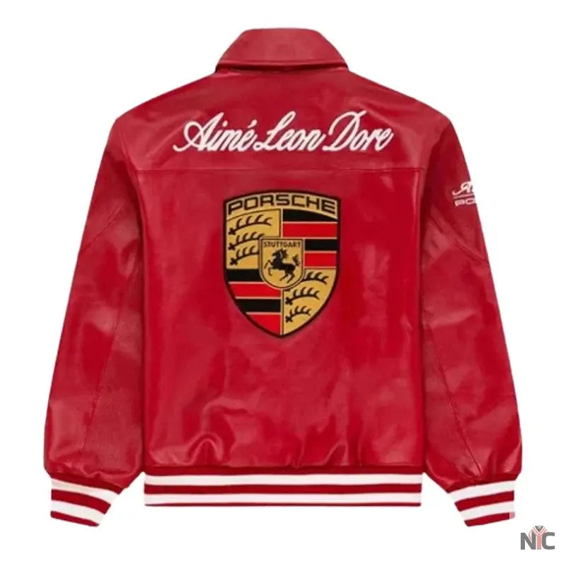 Aime Leon Dore × Porsche Leather Jacket Clanton Jacket