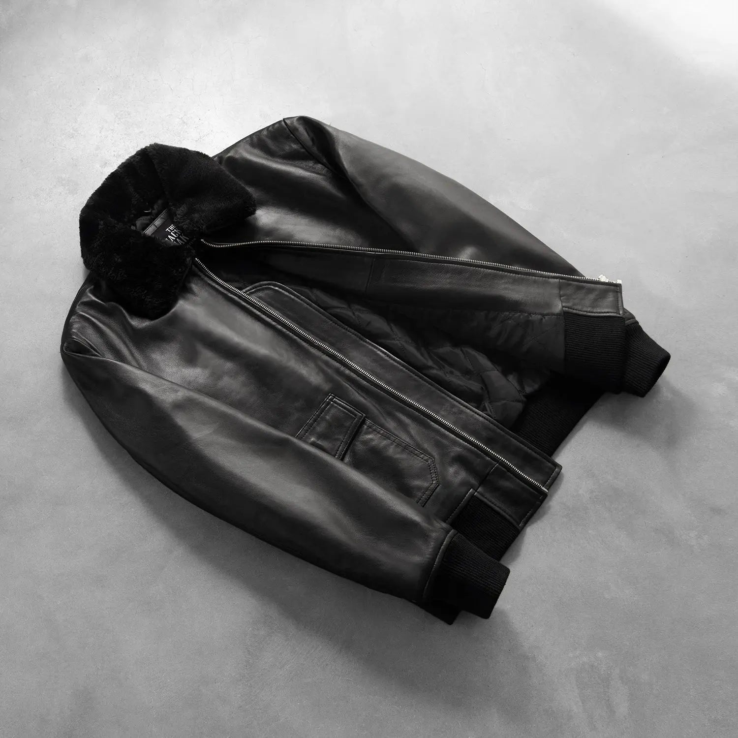 Airin G-1 Black Leather Bomber Jacket Clanton Jacket