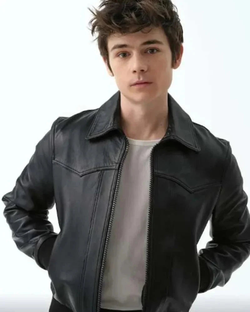Alex Walter My Life with the Walter Boys S02 Black Leather Jacket Clanton Jacket