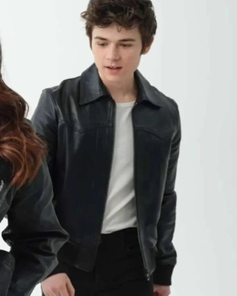 Alex Walter My Life with the Walter Boys S02 Black Leather Jacket Clanton Jacket