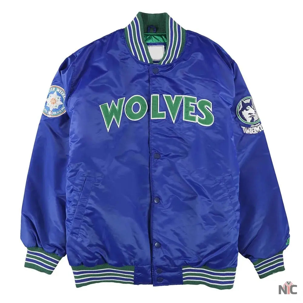 All Star Weekend Minnesota Timberwolves Blue Jacket Clanton Jacket